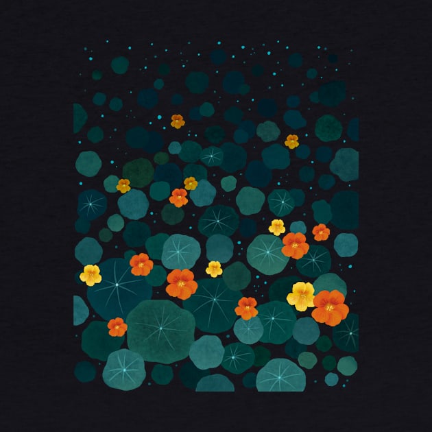 Nasturtium Garden by Episodic Drawing